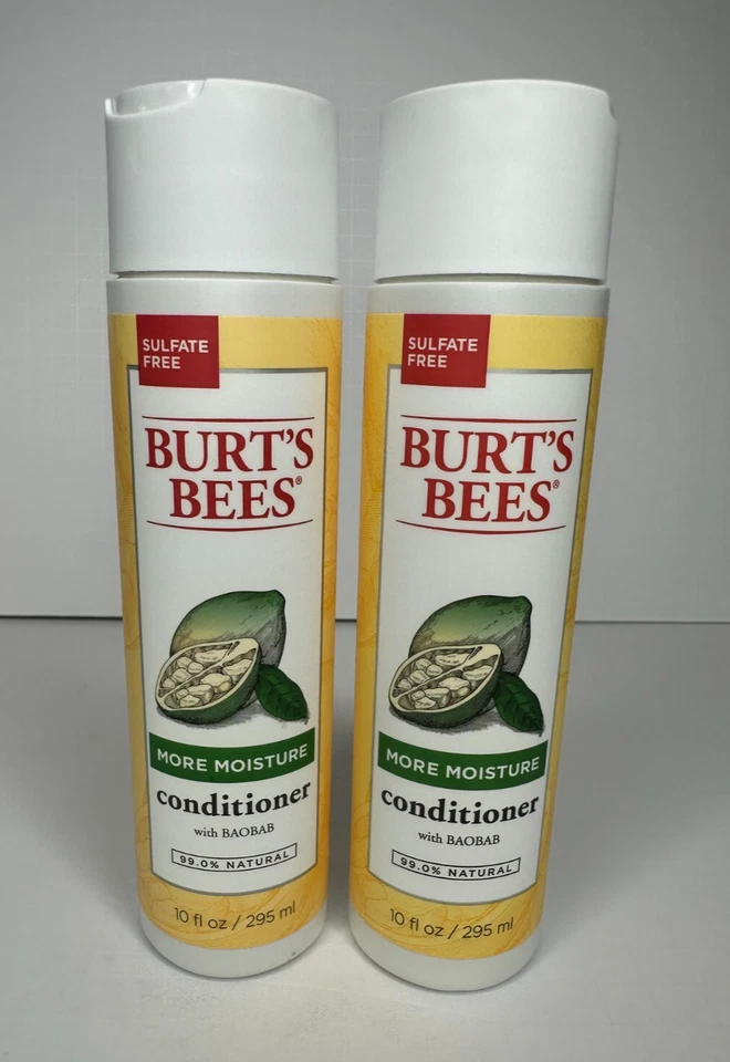 Burt's Bees More Moisture Condtioner with Baobab 10 FL OZ- Pack of 2, NEW - Image 1 of 4