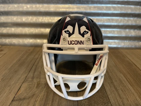 Custom UConn Huskies (2013-2014 Navy) Speed Mini Helmet Cover