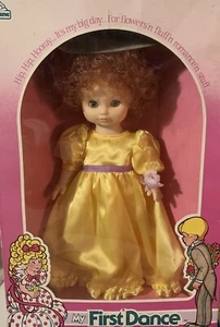 Vintage Doll My First Dance Doll Red Hair Yellow Dress Sealed In Original Box - Picture 1 of 5