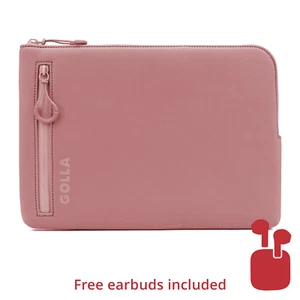 Golla Laptop Sleeve 13" Dirty Pink - Laptoptasche Neopren Laptop Tasche + Buds - Bild 1 von 4