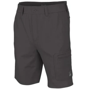 Huk Next Level 10.5 Shorts Iron Mens Quick Dry Lightweight Activewear 2XL Size - Picture 1 of 3