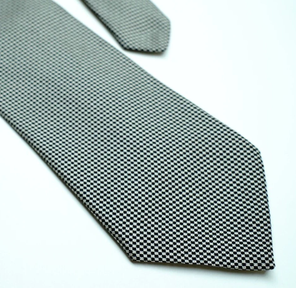 RALPH LAUREN Purple Label Beige Micropattern Neck Tie Handmade in Italy - Image 1 of 4