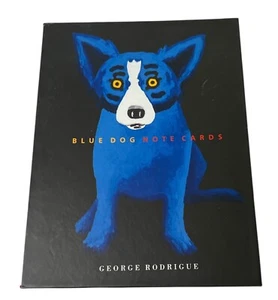 George Rodrigue Blue Dog Storage Note Card Box (empty) 2000 - Picture 1 of 6