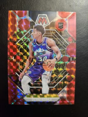 ochai agbaji 2022/23 PANINI MOSAIC PINK PRIZM  RC JAZZ - Image 1 of 2