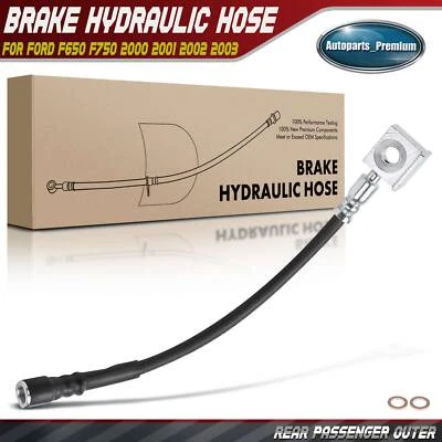 Manguera hidráulica de freno exterior trasero derecho derecho para Ford F650 F750 2000-2003 F81Z2267HD Foto 1 de 4