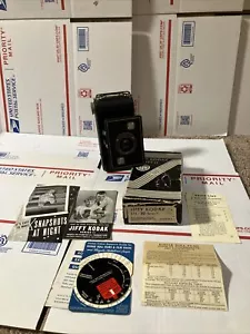 Vintage Antique Kodak JIffy Six-20 Series II Folding Camera + Original Box MINT- - Picture 1 of 24