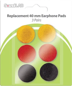 Coloured Replacement Earphone Pads x 3 Pairs Pad Size 40mm - Picture 1 of 1
