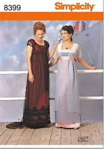 OOP Simplicity Titanic Rose's Jump & Swim Dress Costume Sew Pattern Sz 10-14 UC - Picture 1 of 6