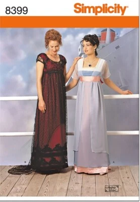 OOP Simplicity Titanic Rose's Jump & Swim Dress Costume Sew Pattern Sz 10-14 UC - Image 1 of 4
