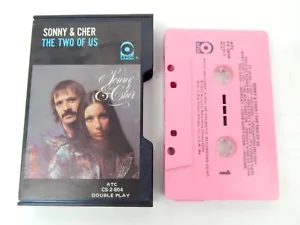 Music Cassette Sonny & Cher The Two Of Us Pink Version HP Case Paper Label ATOO - Picture 1 of 2