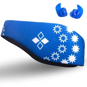 Swimming Headband & Silicone Earplugs – Design Ear Band to Protect Swimmer's ... - Picture 1 of 7