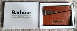 BARBOUR -  Women's KATRINE Card Holder. BROWN Leather & Tartan. BNWT + Boxed. - Picture 1 of 4