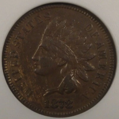 1878 Indian Cent 1c  ANACS Certified XF45 Old Small Holder - Image 1 of 4