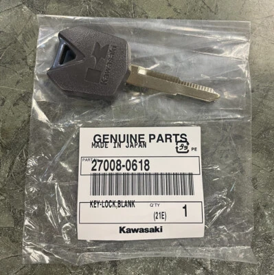 OEM Kawasaki Key Blank Ninja ZX 6R 6RR 10R 12R 14 650R Versys 650 27008-0618 - Image 1 of 3