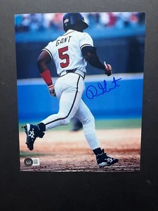 Ron Gant Hot signed autographed Braves legend 8x10 photo Beckett BAS coa - Picture 1 of 1