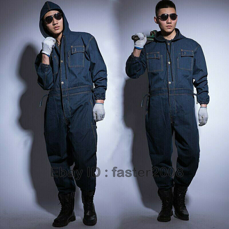Unbranded Denim Uniform & Work Coveralls & Jumpsuits for