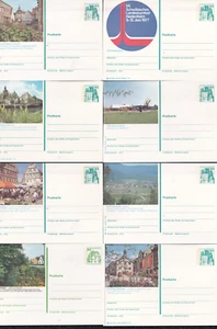 ODZ&GERMANY 8 EXCELLENT DIFFERENT 40pf CASTLE UNUSED TOURISM CARDS 861 - Picture 1 of 2