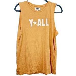 Mate The Label Y’ALL Mustard Tan Muscle Tank Top Size S/M - Bild 1 von 7