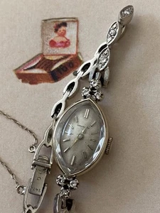 TIFFANY & CO. WOMENS 14K GOLD DIAMOND MANUAL WIND WRIST WATCH - Picture 1 of 6