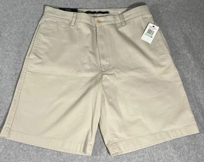Pantalones Cortos Nautica Nuevo Con Etiquetas Clipper Calce Relajado Frente Plano Para Hombre Talla 34 beige 100% algodón  Foto 1 de 4