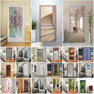 3D Door/Wall Stickers Art Decals Self Adhesive Mural Eco-friendly Materials UK - Picture 1 of 34