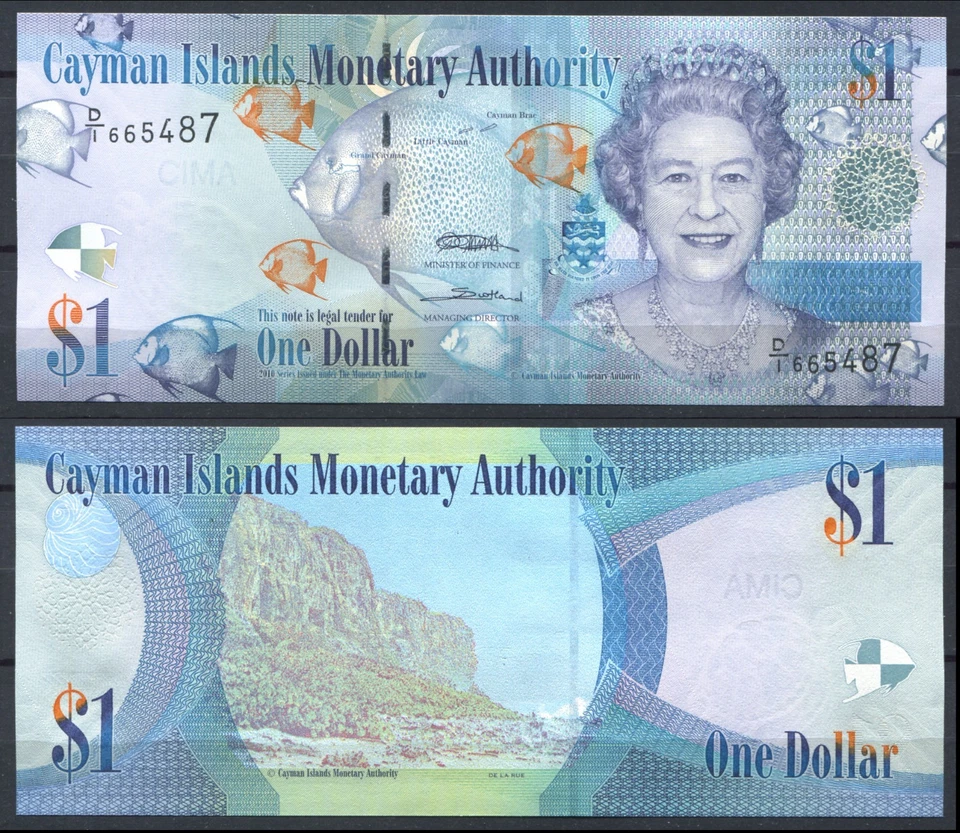 Cayman islands 2010 • 1 dollar • P# 38a D/1 • NEUF UNC (N-737) QE2 - Photo 1/1