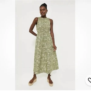 NWT TUCKERNUCK Bergamot Floral Walker Sleeveless Tank Maxi Dress Green Size LG - Picture 1 of 14