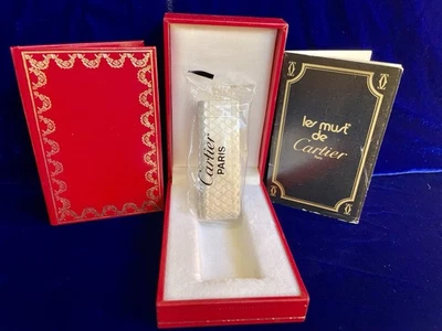 Vintage Cartier Lighter Silver Oval New Sealed Old Stock Condition Full Set Box - Image 1 of 4