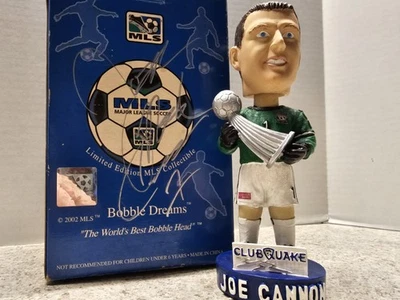 Joe Cannon San Jose Earthquakes MLS 2002 SGA #'d качающаяся голова с автографом коробка - Изображение 1 из 4