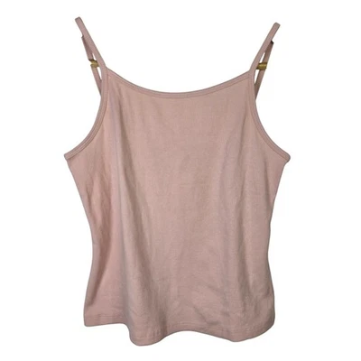 Old Navy Girls Fitted Ribbed Tank Top Adjustable Straps Pink Size XL (14-16) New - Image 1 of 4