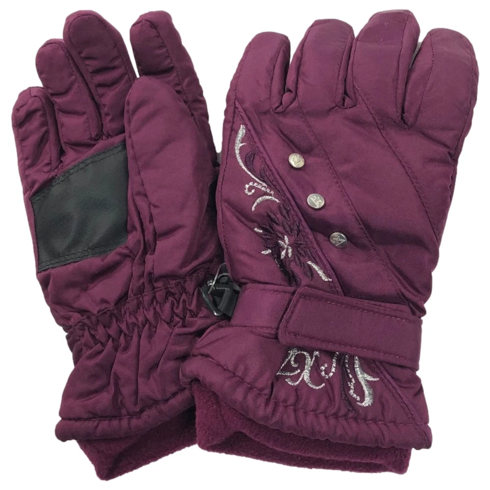 Guantes Zero Xposur Niñas Ciruela Púrpura Thinsulate Invierno Nieve y Esquí Medianos/Grandes Foto 1 de 1