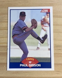 1989 Score PAUL GIBSON #595  Error  'Crotch Grab Airbrushed' Variation NM - Picture 1 of 2