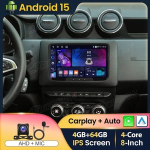 4+64GB Android 15 Apple Carplay Autoradio GPS Navi BT Für Dacia Duster 2019-2021 - Bild 1 von 13