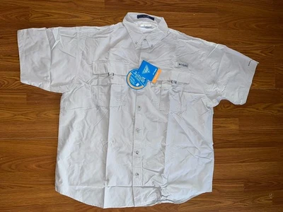 Camisa de pesca Columbia PFG Bahama II omni-sombra para hombre L gris ventilada Foto 1 de 3