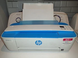 HP DeskJet 3755 All-in-One Wireless Color Printer Blue White - Zdjęcie 1 z 8