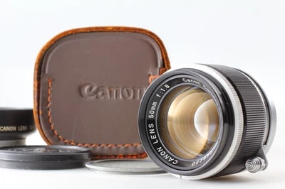 [ MINT w/Hood Filter ] Canon 50mm f1.8 Lens LTM L39 Leica Screw Mount From JAPAN - Image 1 of 4