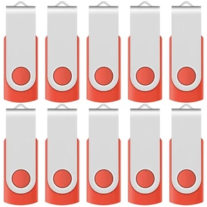 Red USB Flash Drive 16GB USB2.0 Memory Stick 10 PCS Thumb Drive Bulk Jump Dri... - Picture 1 of 5