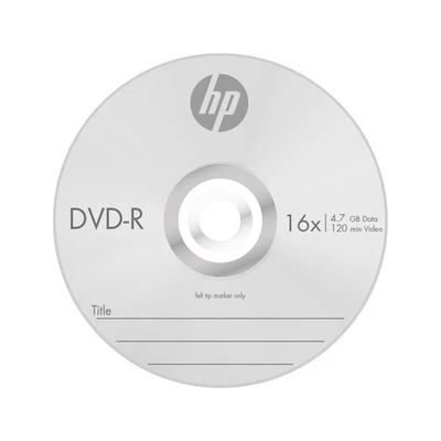 60 HP Blank DVD 4.7GB / 120 min 16X - Image 1 of 3