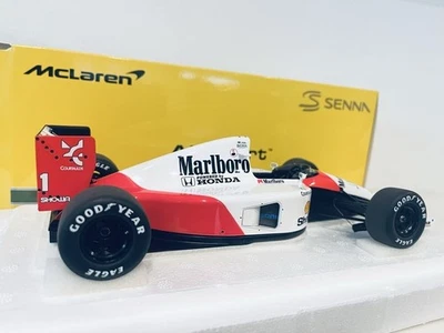 AUTOart Mclaren (w/ Logo) Honda MP4/6 No 1 Japanese GP 1991 Senna 1:18 89140 - Image 1 of 4