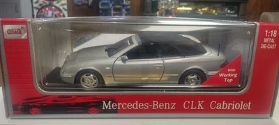 1/18 SCALE DIECAST MERCEDES BENZ CLK CANRIOLET BY ANSON WITH WORKING TOP . - Image 1 of 3