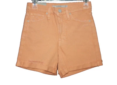 HUDSON Devon High Rise 橙色男友牛仔裤短裤 23 码全新 26x5(实际)全新带标签 — 第 1/2 张图片