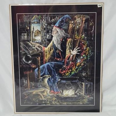 1980 M PENA Sketch Wizard in Color - Spell Book - Alberti Design - 17x21in C1703