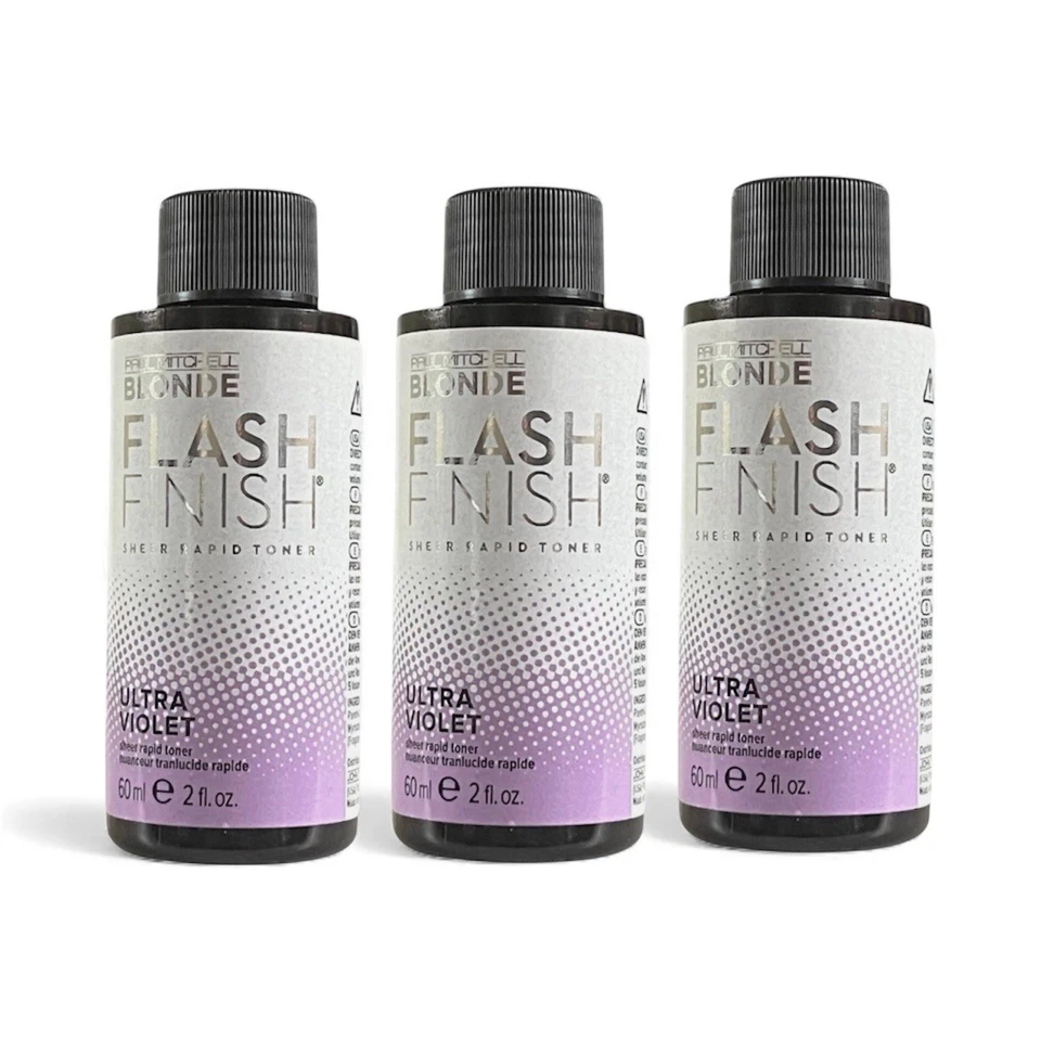 Tóner Paul Mitchell Rubio Acabado Flash Transparente Rápido Ultra Violeta (Paquete de 3) Foto 1 de 1