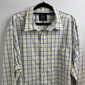 Charles Tyrwhitt Classic Fit Non Iron Check Long Sleeve Mens Business Shirt XL - Picture 1 of 21