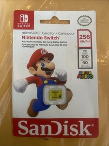 SanDisk 256GB microSDXC Memory Card For Nintendo Switch SDSQXAO-256G-GNCZN NEW - Photo 1 sur 2