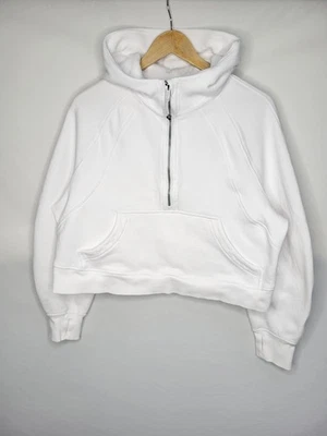 Lululemon Scuba Oversized Half Zip Hoodie Women's Size Medium Large White Fleece - Image 1 of 4