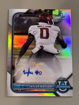 2022 Topps Bowman Chrome JAylen Watson BCPA-JWA - Image 1 of 2