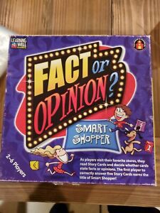 Reading Skill: Fact Or Opinion? Smart Shopper Learning Well Games 2-6 Players 