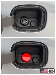 GM red gas cap dust dirt cover 2017 - 2025 GMC Chevrolet Buick Cadillac Capless - Picture 1 of 12