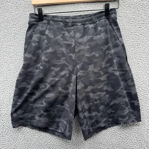 Lululemon Pace Breaker Shorts Herren Medium schwarz Tarnmuster gefüttert 9" Schrittlänge Fitnessstudio LM7ANGS - Bild 1 von 12